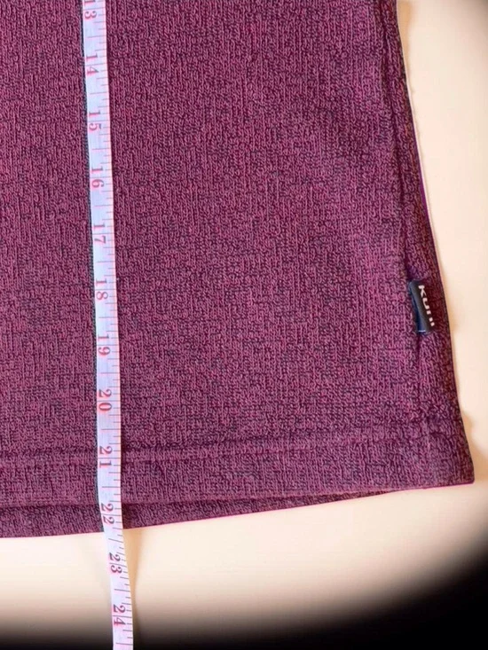 KÜHL Rustler 1/4 Zip Fleece Jacket Men’s Large Burgundy Pullover Outdoor - Picture 5 of 11